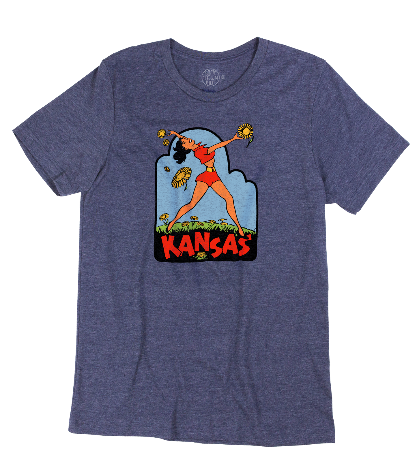 Kansas Sunflower Girl Shirt - HomeTownRiot