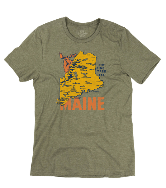 Maine The Pine Tree State Shirt - HomeTownRiot