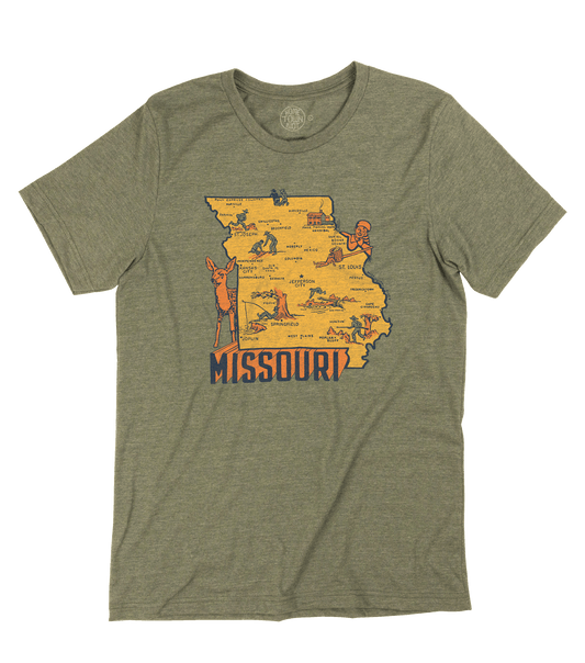 Missouri Map Shirt - HomeTownRiot