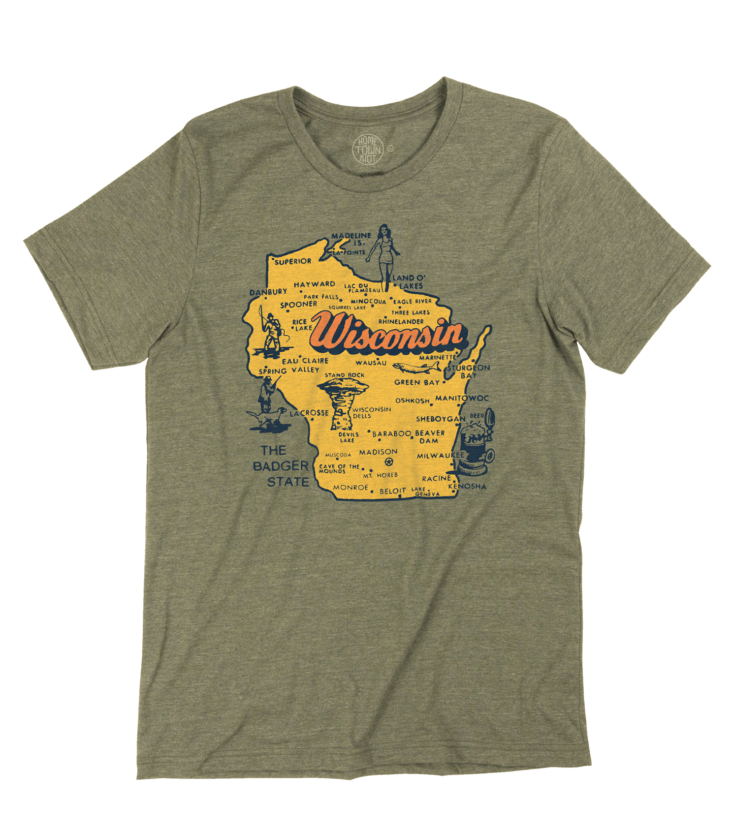 The Badger State Wisconsin Shirt - HomeTownRiot