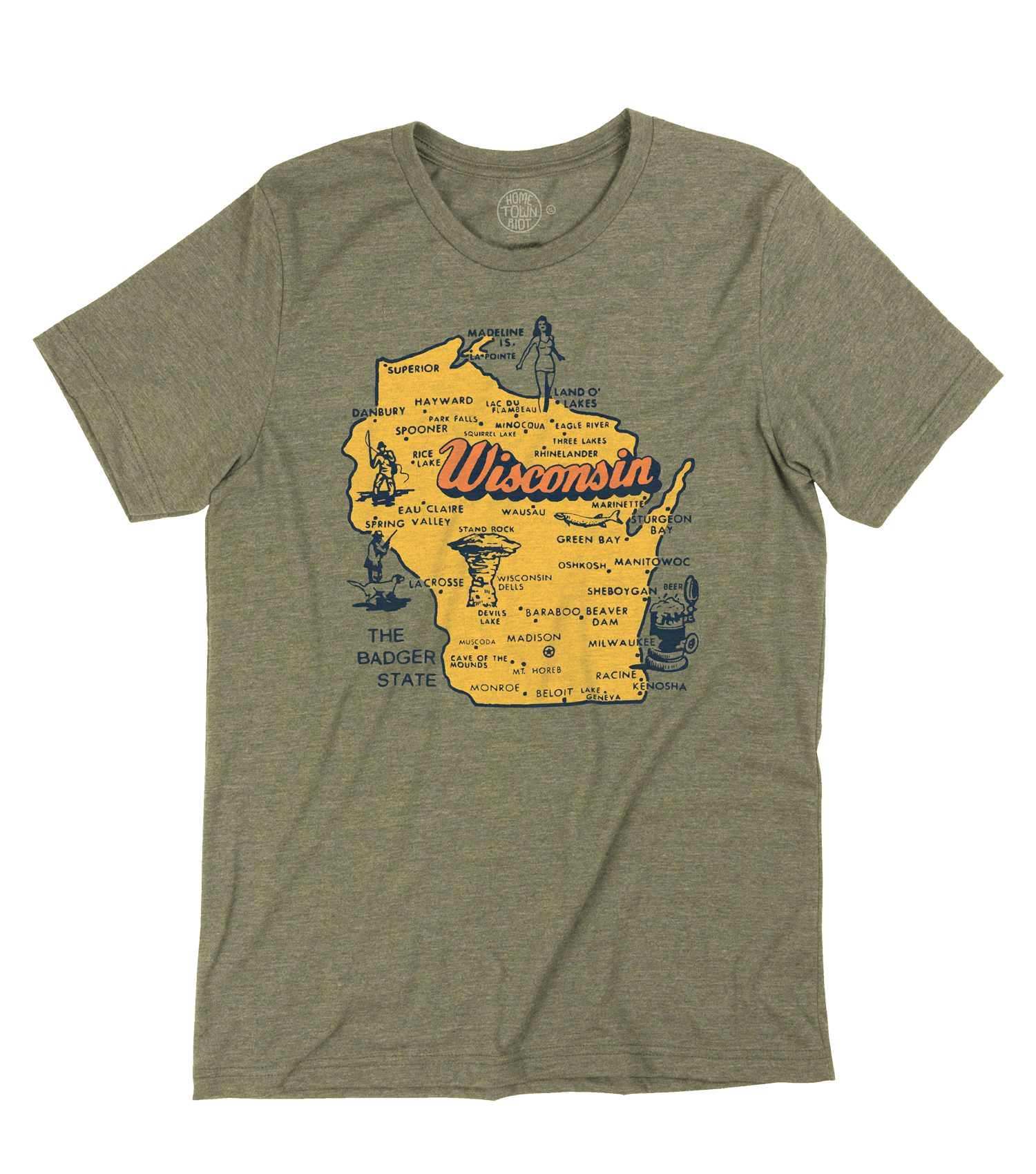 The Badger State Wisconsin Shirt - HomeTownRiot