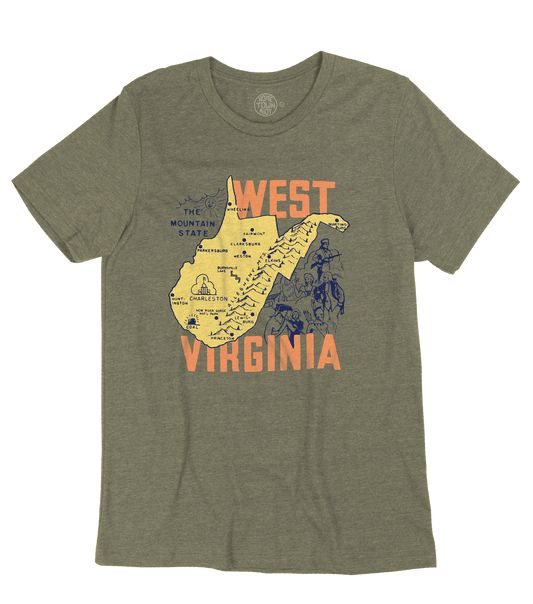 West Virginia the Mountain State Shirt - HomeTownRiot